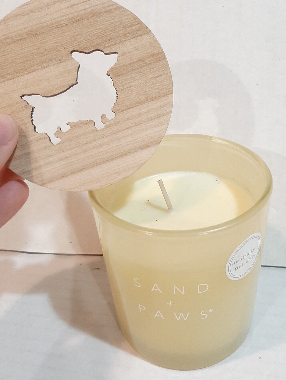 Sand + Paws Eucalyptus Soy Wax Candle Sand + FOG Unburned Neutralizes Pet Odor
